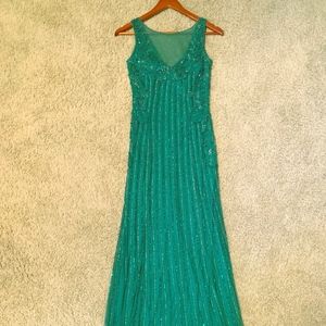 GS Collection Green Maxi Dress